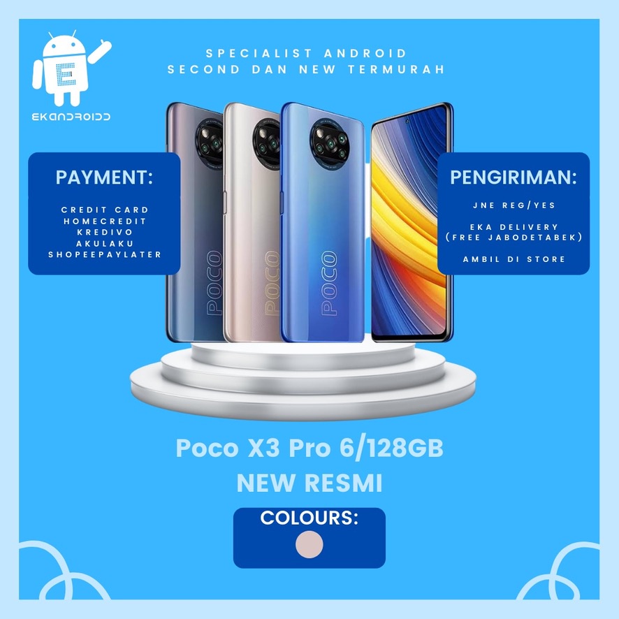 XIAOMI POCOPHONE X3 PRO 6/128GB NEW RESMI