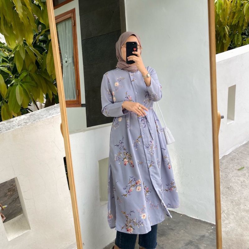 PLEATS SLIT DRESS BY OUTFIX