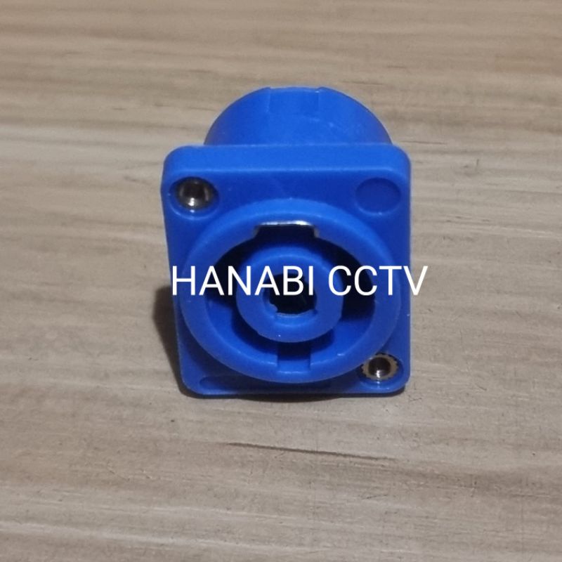 Socket Spikon + Drat Hitam Soket Biru Cewek 4 Pin