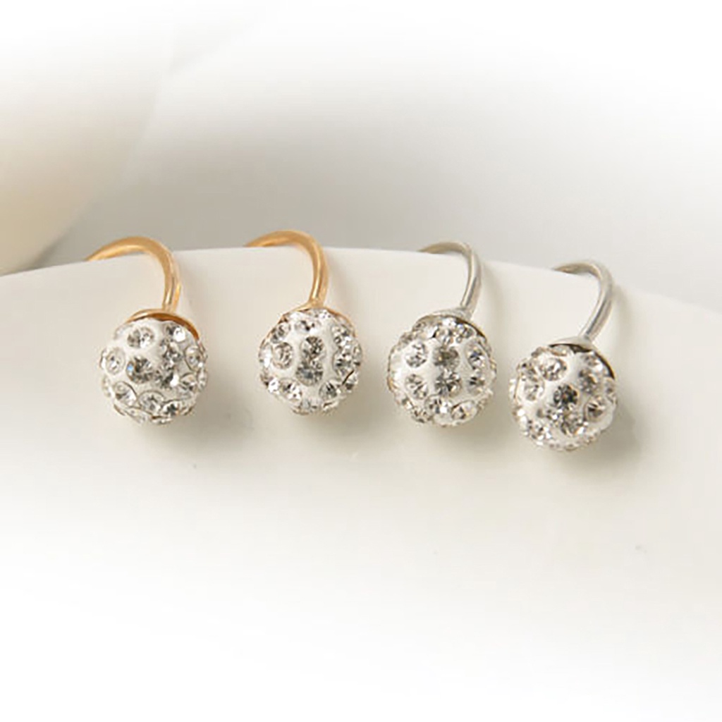 Hu Hu Hu Hu Hu Alat Bantu Pasang Kacamata♡ 1 Pasang Anting Stud Mutiara Imitasi Bahan Alloy Untuk Wanita