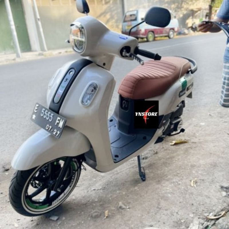 Kulit Jok Mbtech Motor Fazzio model Caferacer