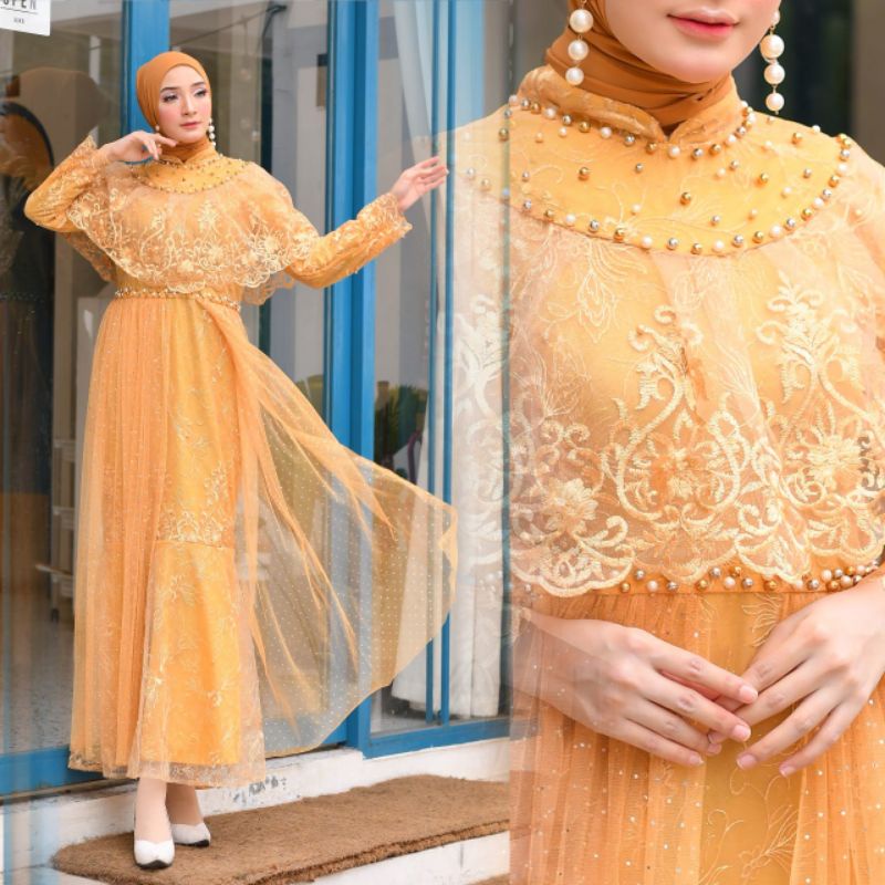 GAMIS TILE ARABELA| GAMIS PESTA| GAMIS TILE| GAMIS| GAMIS KONDANGAN| KEBAYA| GAMIS PESTA MEWAH| GAMIS KEBAYA| BY PB