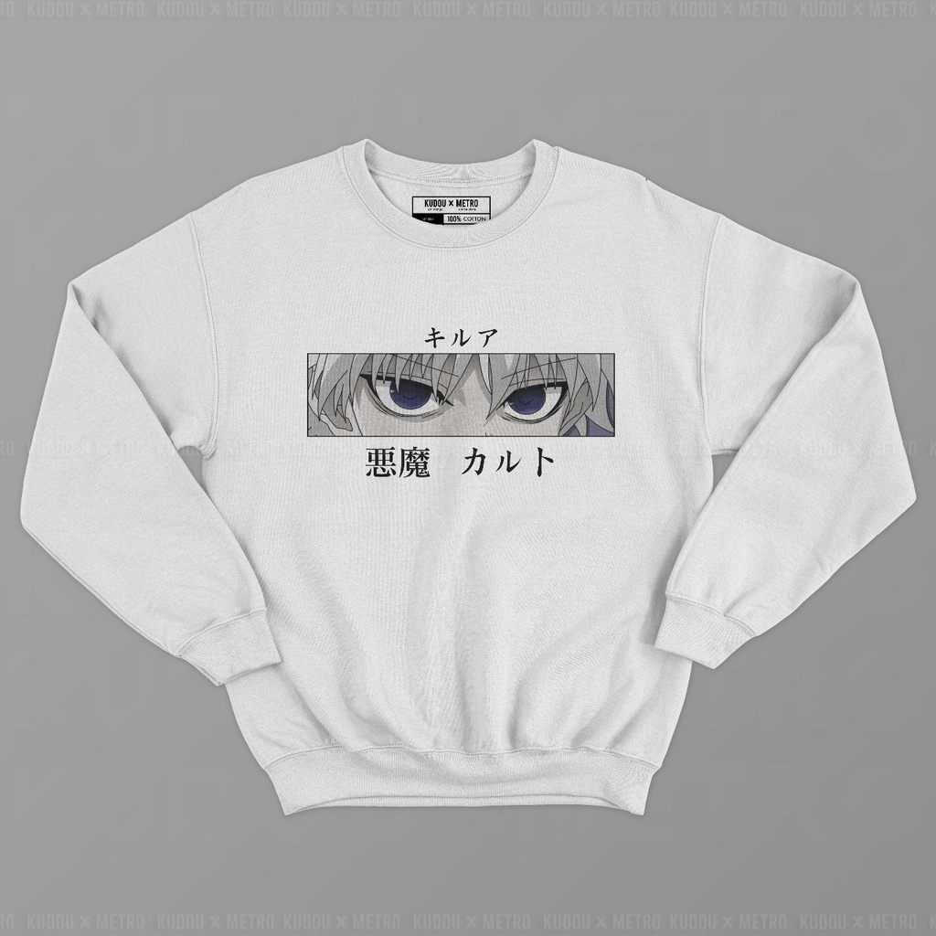 Crewneck Killua Eyes Anime Manga Hunter x Hunter HXH Premium Unisex