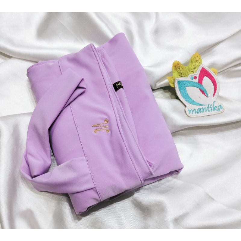 MARYAM JERSEY BERGO TALI HIJAB INSTAN ORIGINAL JERSEY SUPER NON PER-Lylac