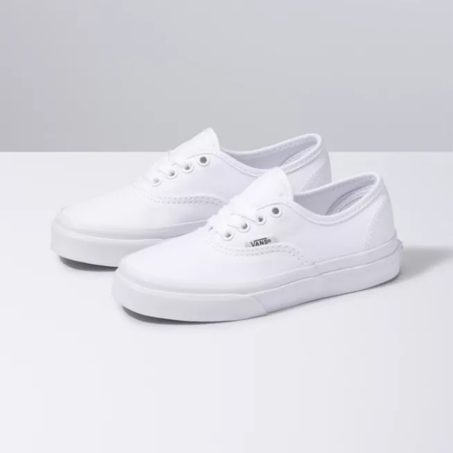 NEW Sepatu Sneakers Sepatu Vans Authentic Anak Sepatu Pria Wanita Full White