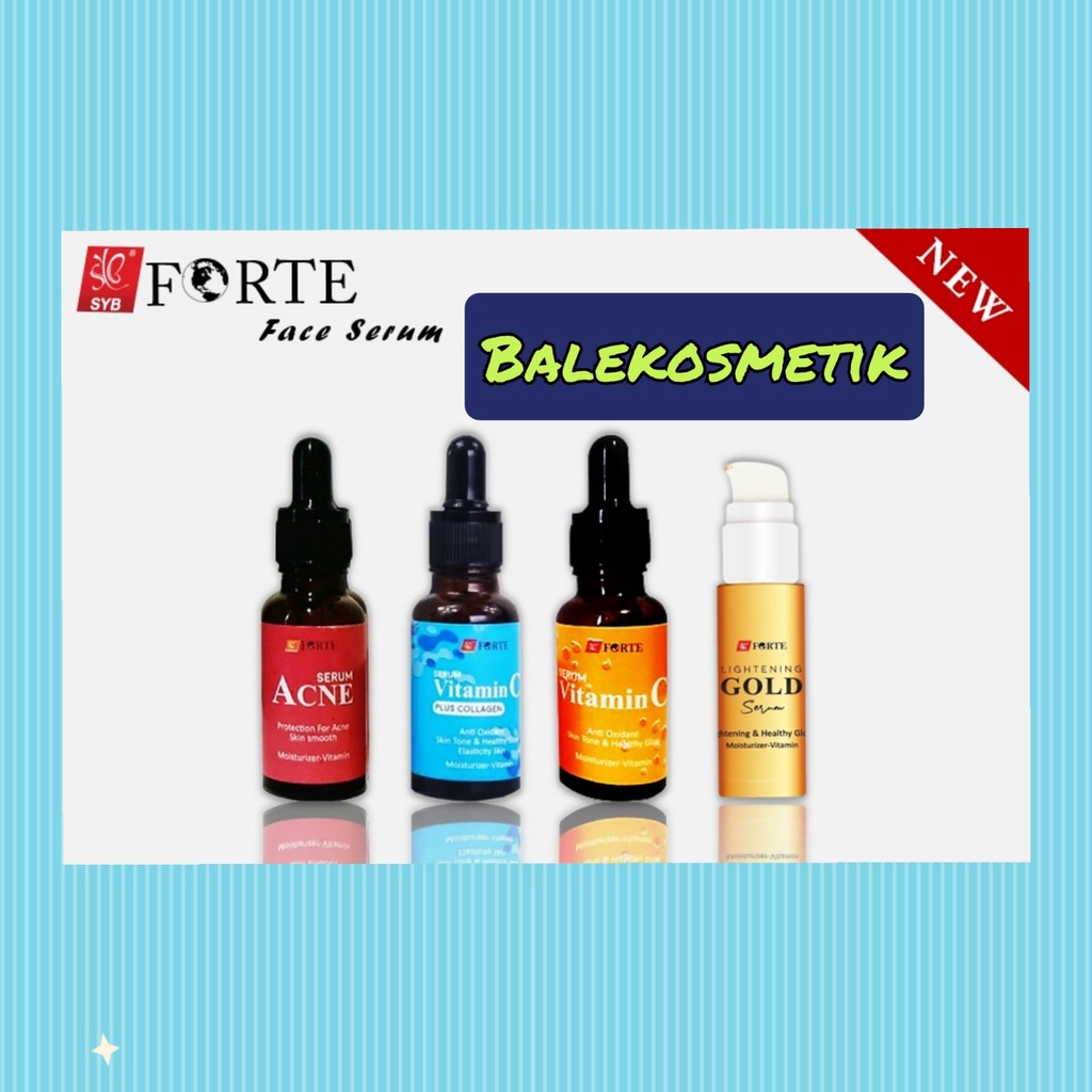 [Balekosmetik96] SYB Face Serum Lightening Gold / Vit C / Vit C Collagen / Anti Acne / SYB Forte Glo