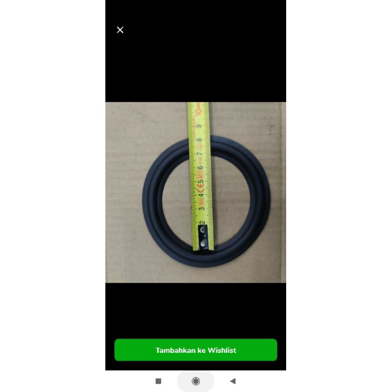 Pinggiran karet Spon speaker 4 inch woofer / spon 4inch / spon 4"
