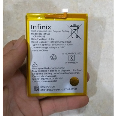 Battery Batere Batre Baterai Infinix X627 smart 3 plus BL-34CX BL34CX