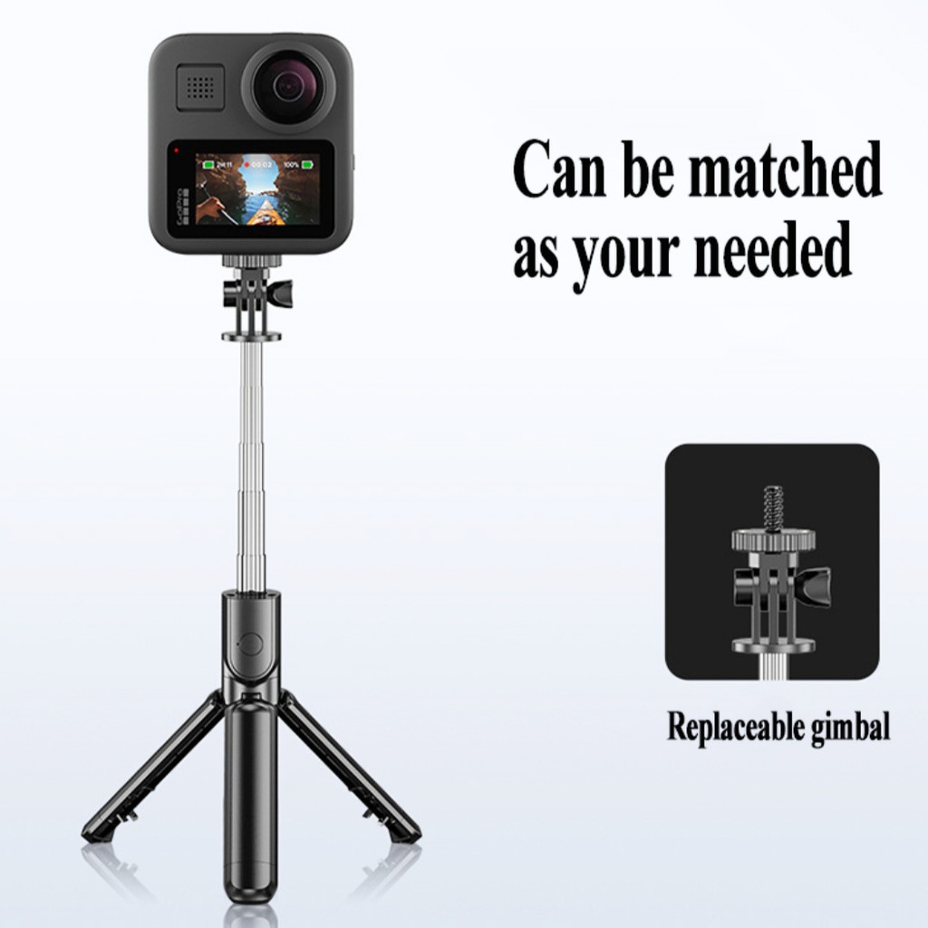 Tripod Z6  3IN1 Tongsis Bluetooth Magic + Tripod Selfie stick support ios android dudukan GoPro S03