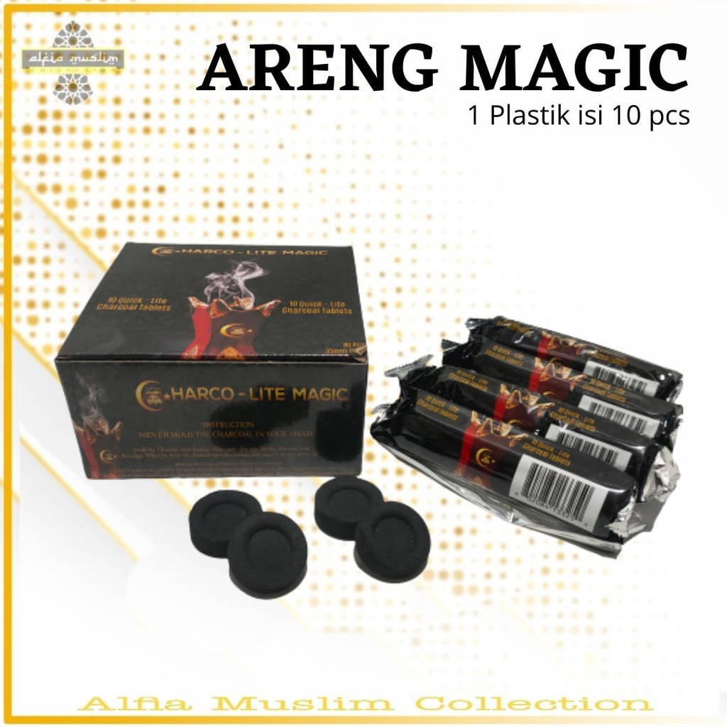 Arang Areng Magic Briket Magic Charcoal / Arang Bukhur