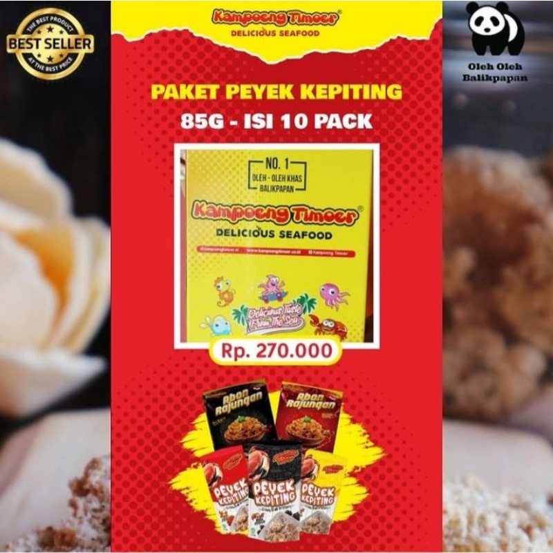 

Peyek Kepiting Kampung Timur 85gr isi 10 Oleh Oleh Balikpapan