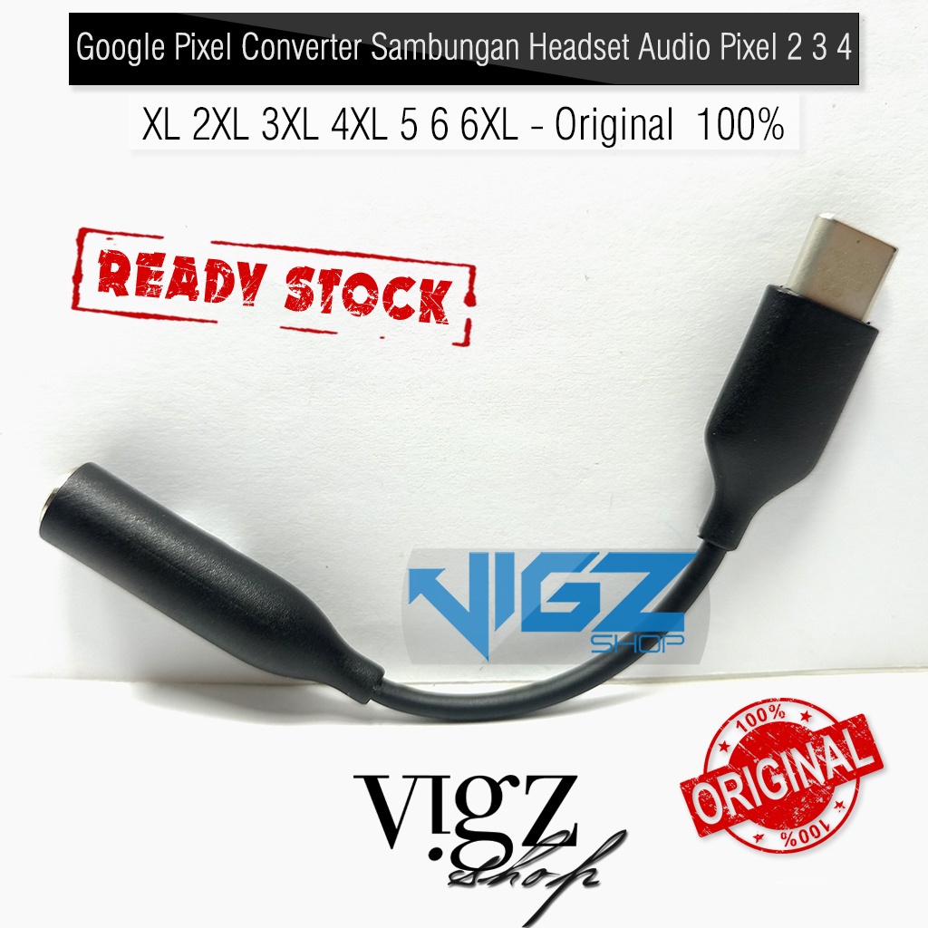 Google Pixel Converter Sambungan Headset Audio Pixel 2 3 4 XL 2XL 3XL 4XL 5 6 6XL Original