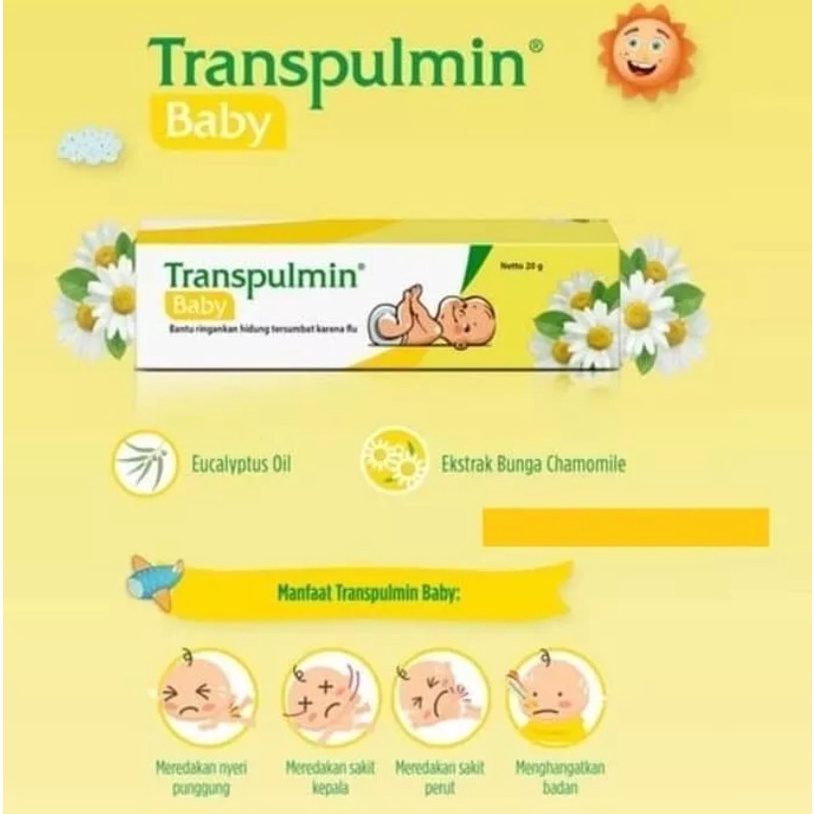 Morinz Transpulmin Baby dan Kids Balsem  Ukuran 10gr dan 20gr