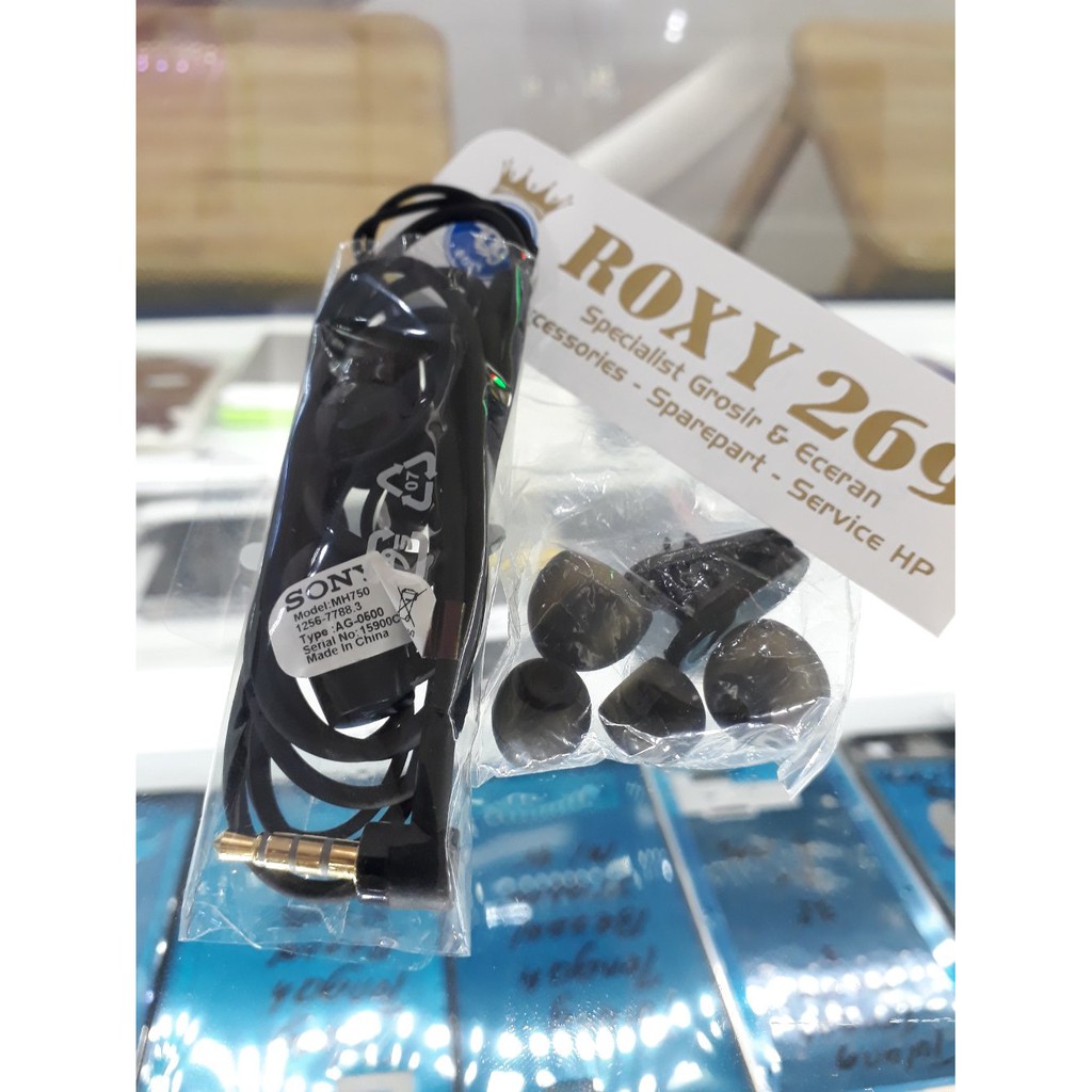 promo Headset MH750 Hp Sony Xperia C1 C2 C3 C4 C5 Mini Compact Plus - Handfree Hedset Earphone Semua