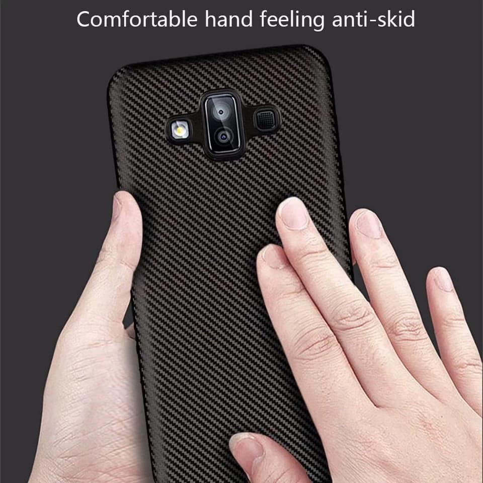 Samsung Galaxy J7 Duo 2018 Carbon Fiber Soft Case