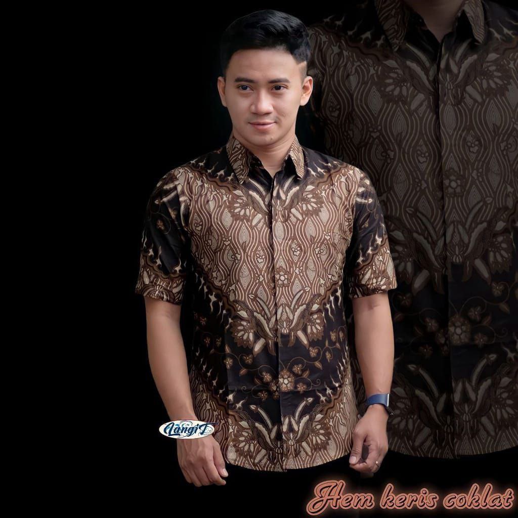 Kemeja Batik Anak Laki-laki Lengan Panjang Couple Batik Ayah Dan Anak Cowok