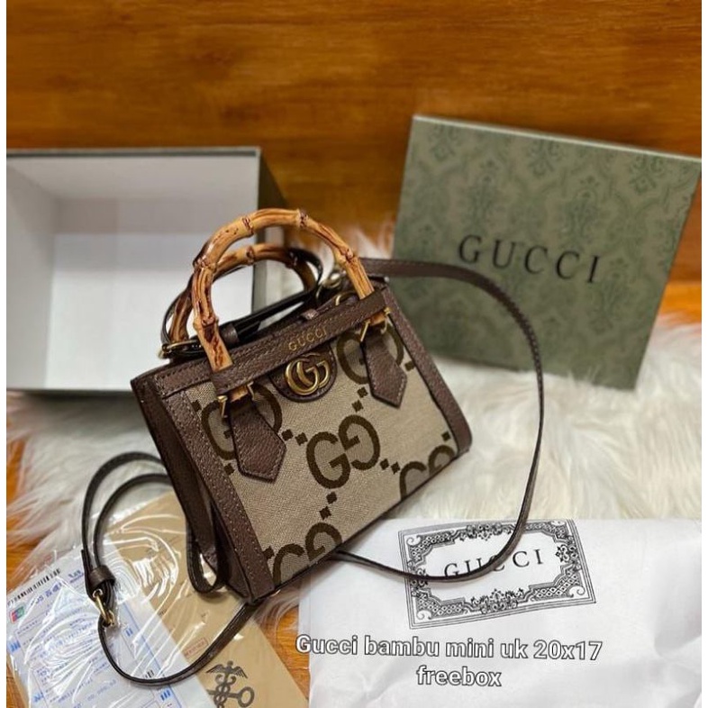 TAS GUCCI DIANA BAMBOO MINI SET BOX