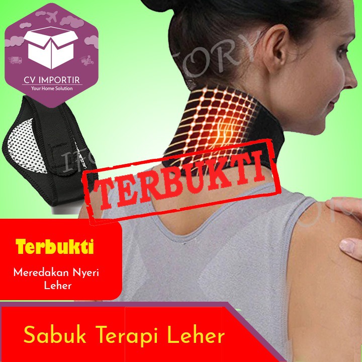 Alat Pijat Terapi Kesehatan Korset Belt Alat Terapi Pijat Pijit Penghangat Pemanas Leher Magnetic Pr