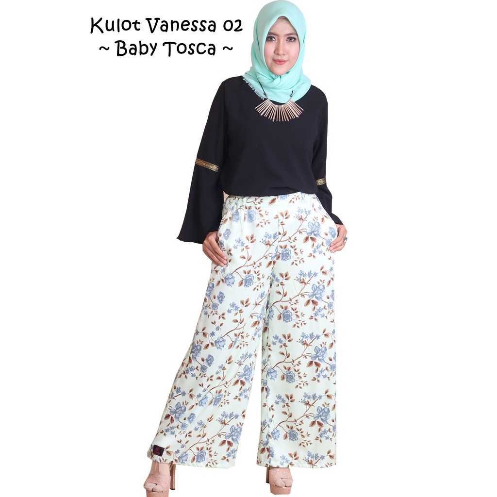Rocella Kulot Vanessa Seri 2 | Kulot Jumbo Motif Bunga