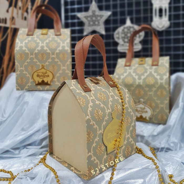 

Aksesoris dekorasi hiasan box kue hampers lebaran idul fitri ramadhan