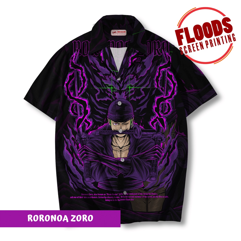 Kemeja Big Size One Piece Roronoa Zoro