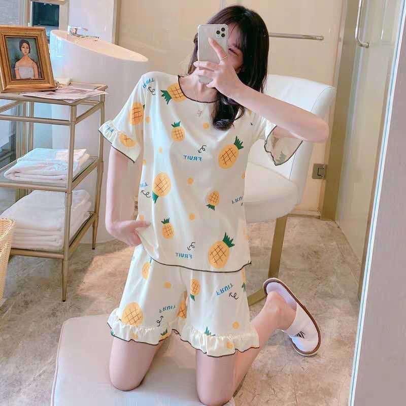 PIYAMA IMPORT/LEISURE/VOGUE/FASHION KOREA/SETELAN BAJU TIDUR WANITA/ HOME WEAR