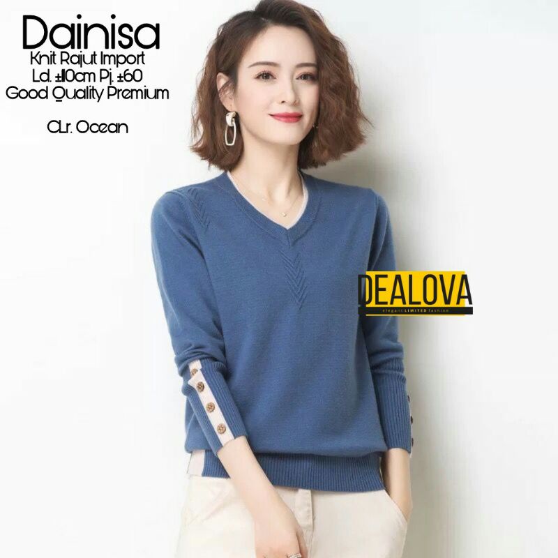 DAINISA TOP KNIT RAJUT IMPORT BY DEALOVA