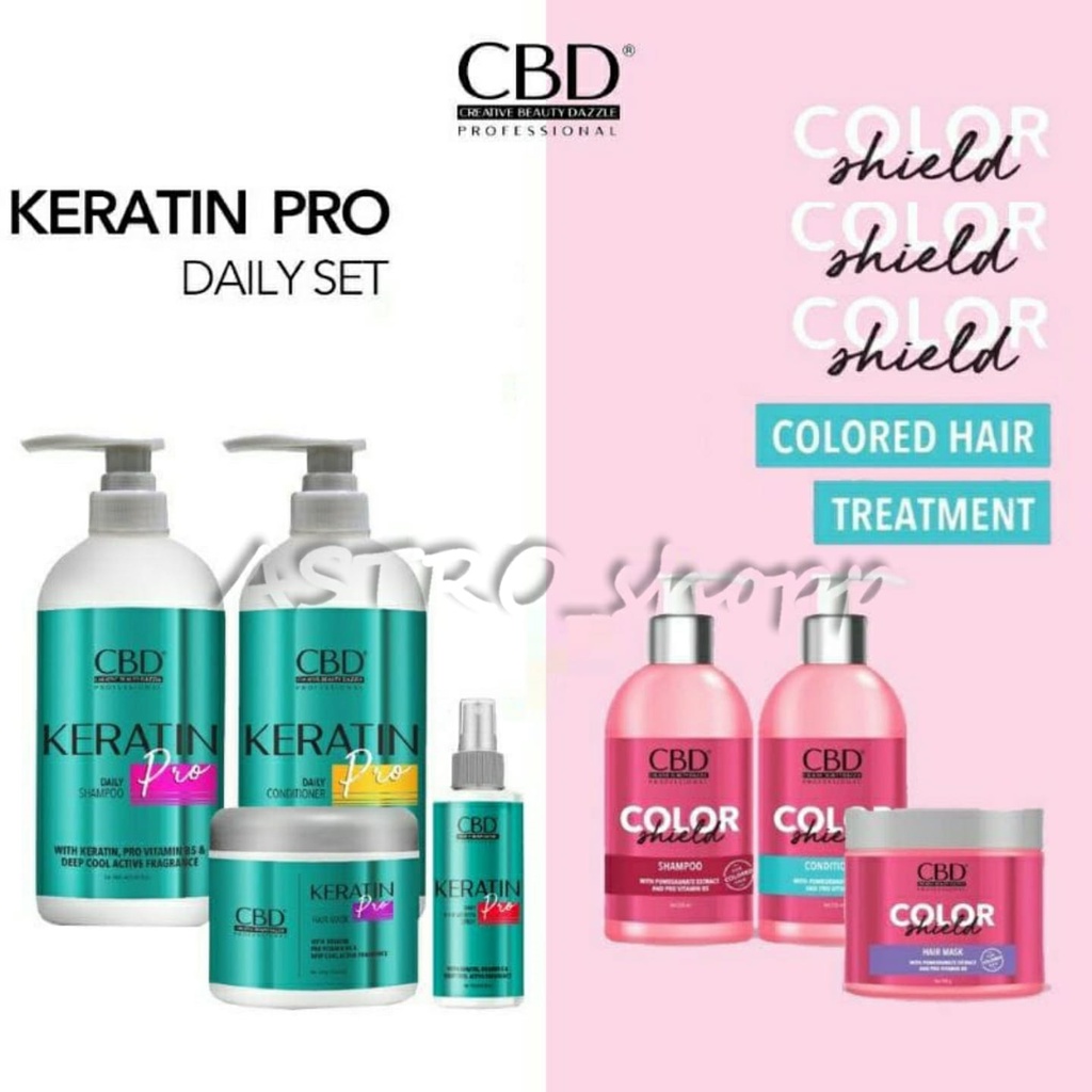 CBD SERRIES Professional Keratin Pro Daily&amp;COLOR Hair Mask-Conditioner-Shampoo-Hair Vitamin