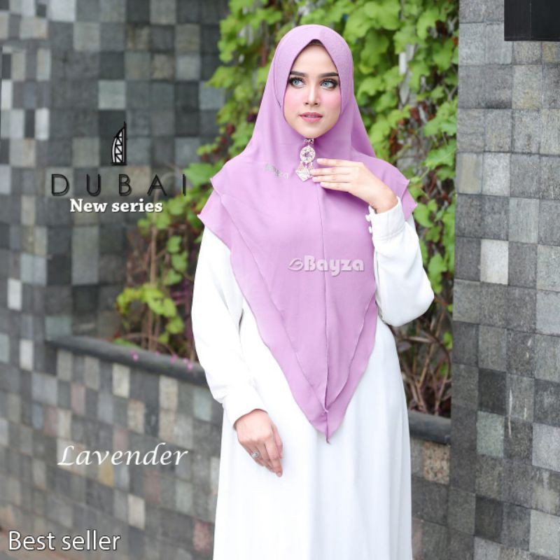 CLEARANCE SALE !!! Khimar Dubai ORIGINAL BAYZA HIJAB-lavender