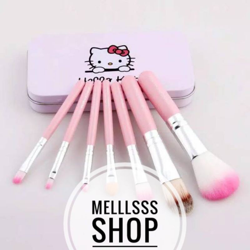 (STOK READY) KUAS MAKE UP HELLO KITTY PINK