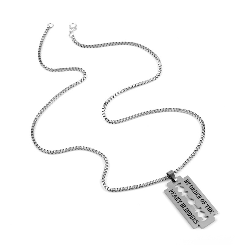 Kalung Rantai Liontin Bahan Stainless Steel Gaya Punk Hip Hop Untuk Pria Dan Wanita