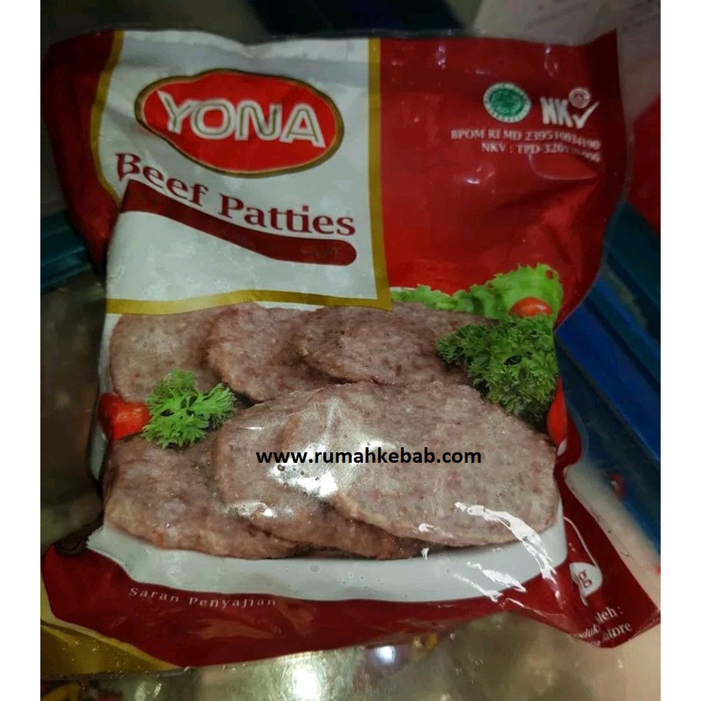 Promo KHUSUS GOJEK Daging Burger Beef Yona Yona Patties