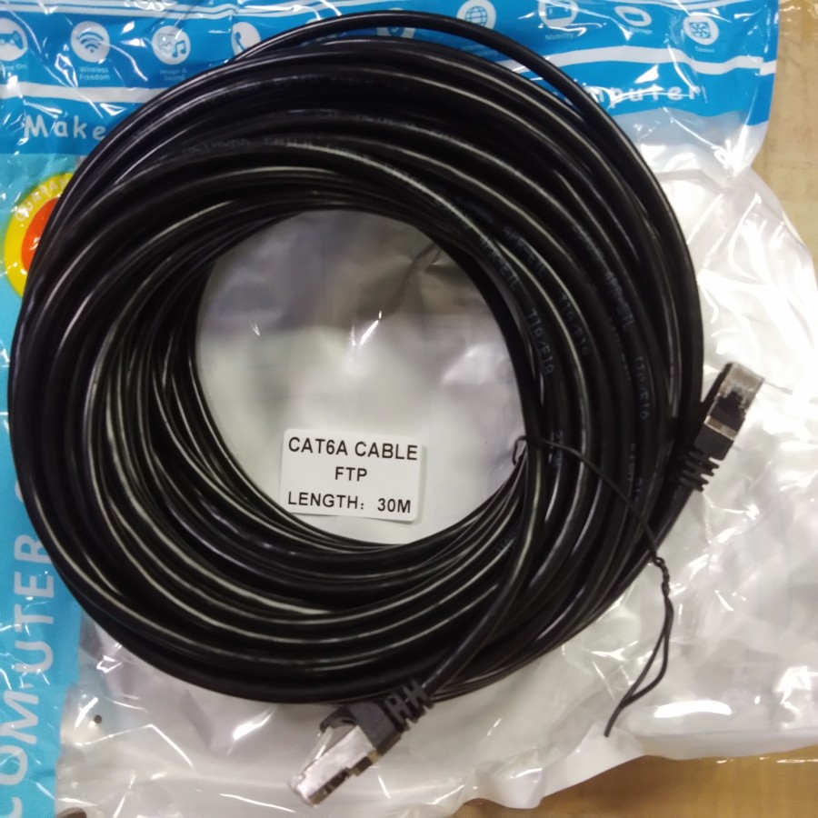 Kabel Lan FTP Cat6a 30 Meter Outdoor NYK - Cable Lan 30m Cat 6 FTP NYK