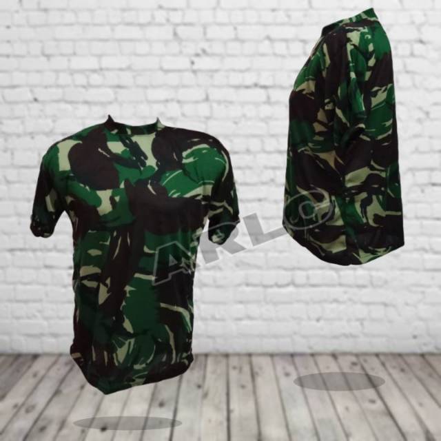 kaos pendek loreng TNI malpinas / kaos army pria dewasa / kaos oblong pdl lapangan tactical outdoor