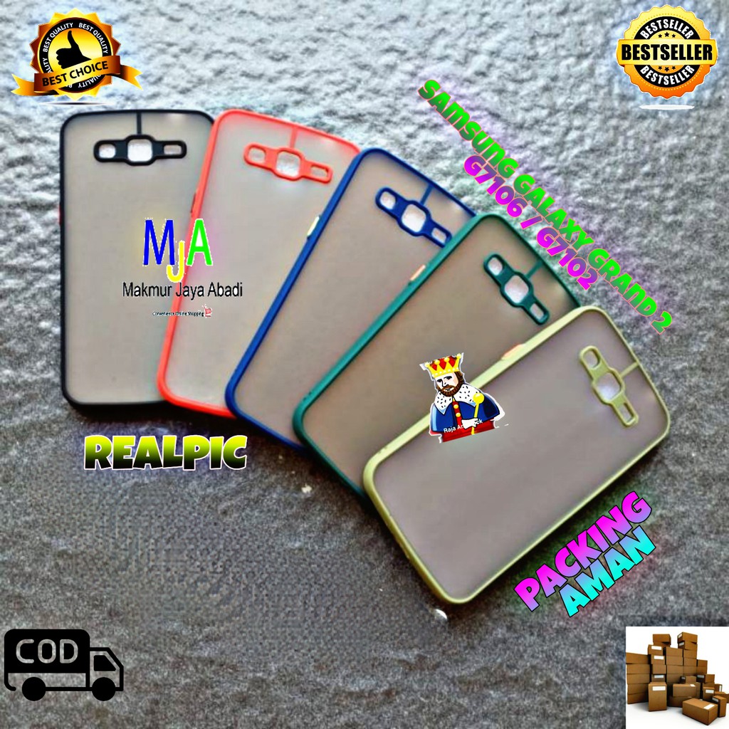 SOFTCASE SAMSUNG GALAXY GRAND 2 / G7106 / G7102 - CASE MATTE FULL COLOUR MY CHOICE BUMPER CASE PELINDUNG KAMERA