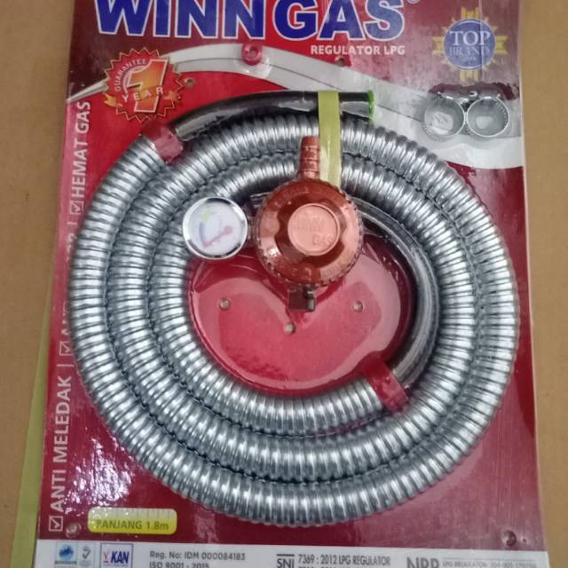 Regulator Winn Gas Meter Selang / Regulator Win Gas Meter Selang