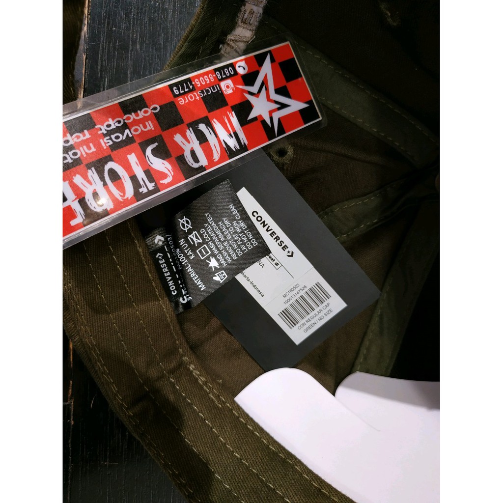 Topi Converse Chuck Taylor Left Reguler Caps OlveGreen Original