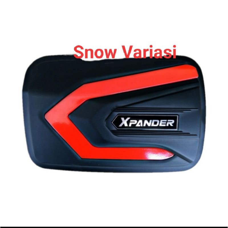 Tank cover XPANDER cross Lambo 3D hitam doff premium