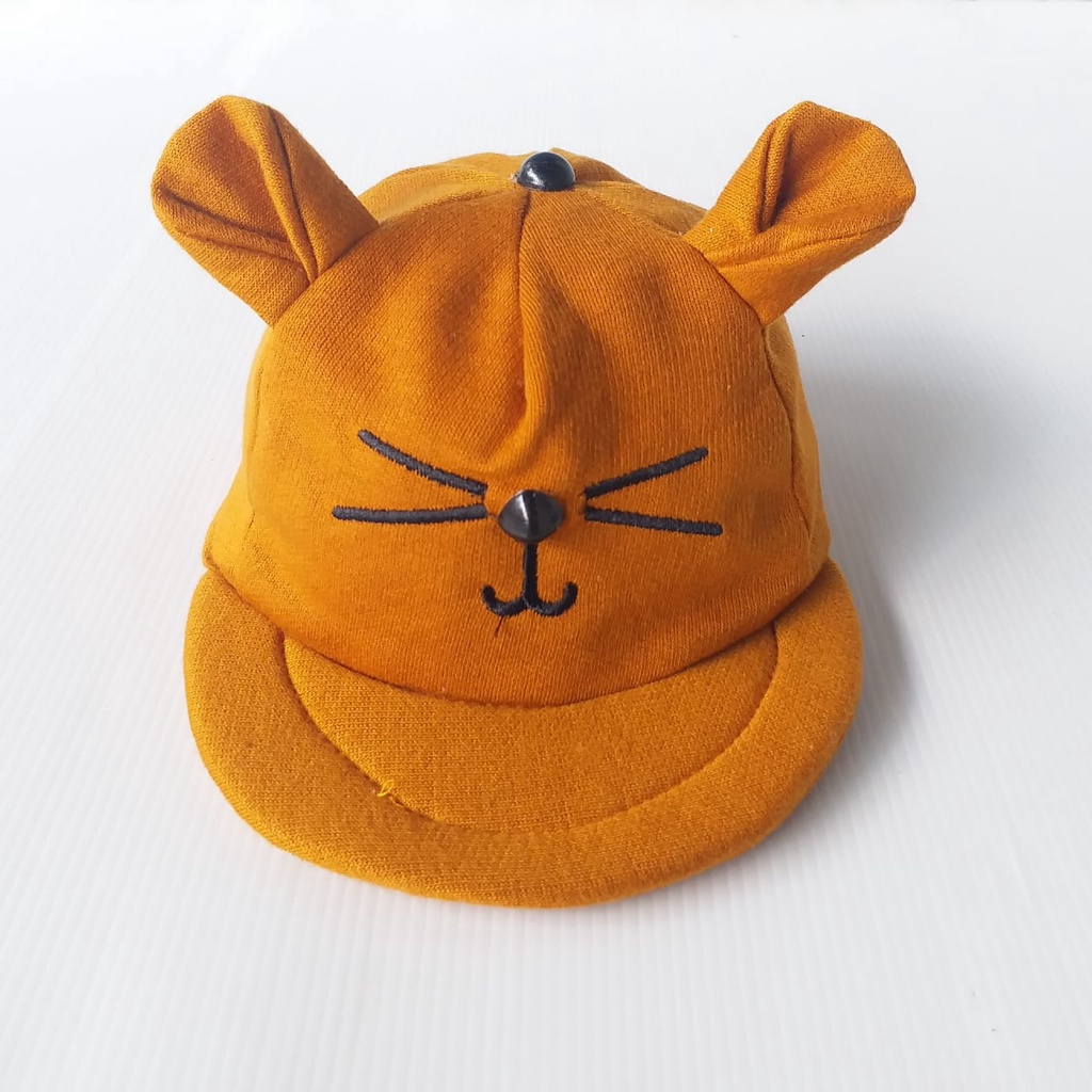 Plazababyku TOPI MEOW CATS Topi Anak Lucu Model Apollo Usia 0 Sampai 1 Tahun Kualitas Terbaik PART2