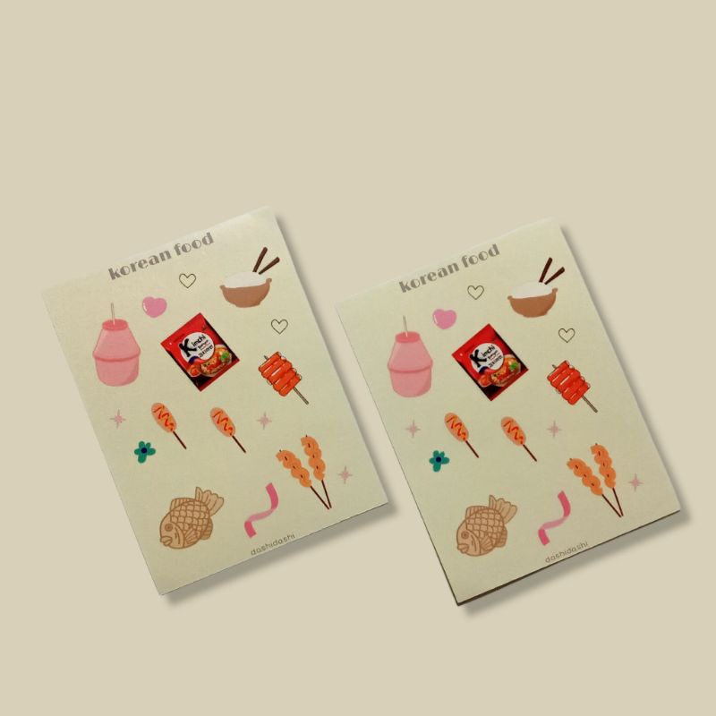 

KOREAN FOOD STICKER