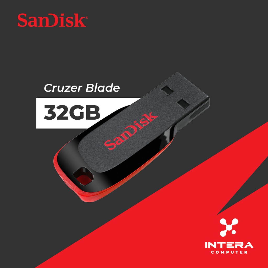Flashdisk Sandisk Cruzer Blade 32GB - Flashdisk USB Sandisk Cruzer Blade 32GB