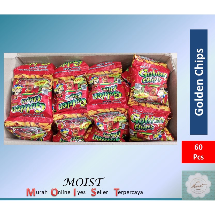 Kripik Mass Golden Chips Potato Chips Karton KEMASAN BARU LEBIH BESAR