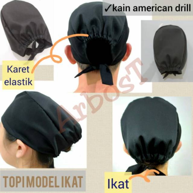 Topi Operasi Surgical Cap Topi Chef Koki Masak Topi Pekerja Pabrik