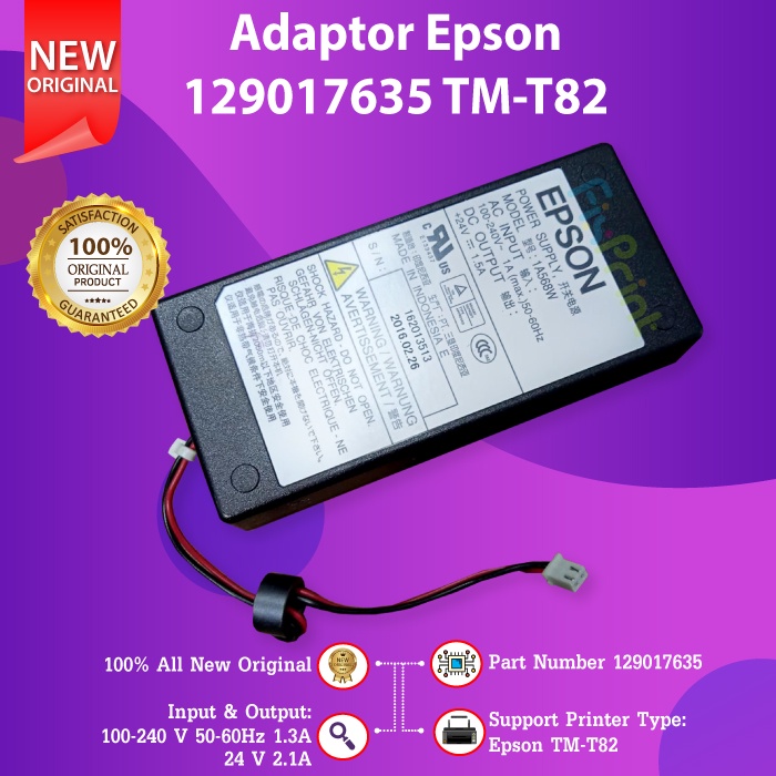 Adaptor Power Supply Epson TM-T82 Thermal TMT82 Model 511 Original New