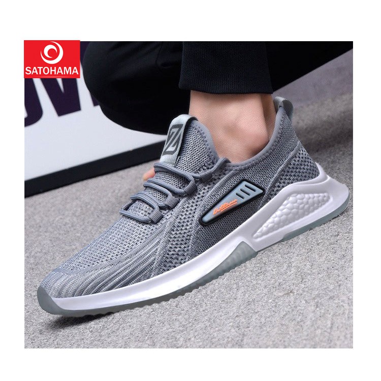 Satohama Sepatu Sneakers Baru Pria - Sepatu Kets Kasual Pria Running Sport