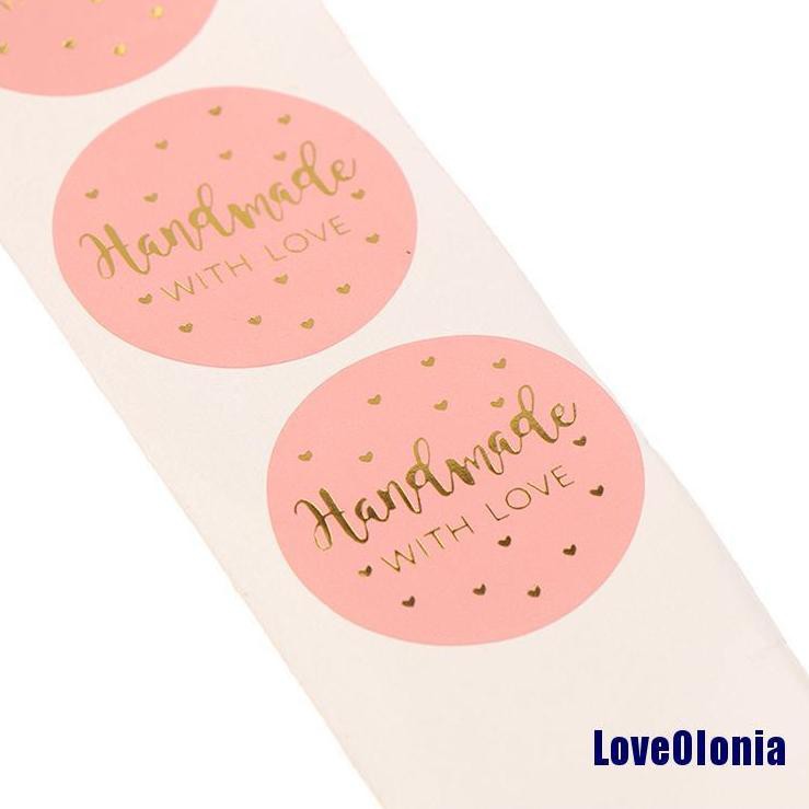 

(FREE ONGKIR) 500pcs Stiker Label Tulisan Thank You For Your Order Warna Pink
