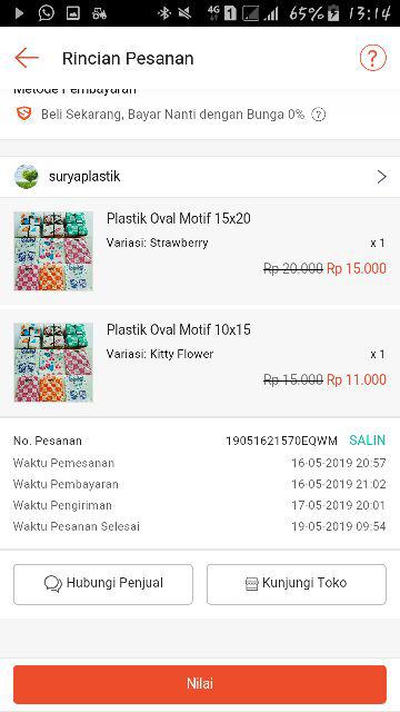 Plastik Oval Motif 10x15