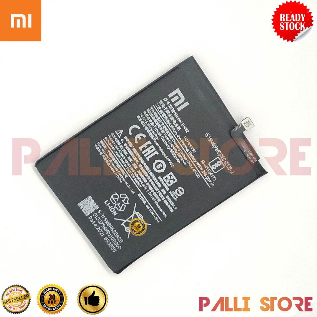 Baterai Xiaomi Poco M3 Original OEM BN62 Battrey Batre Handphone Xiaomi BN 62