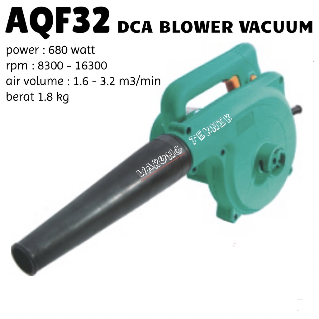 DCA AQF32 ELECTRIC BLOWER VACUUM MESIN TIUP DAN VACUUM ANGIN LISTRIK