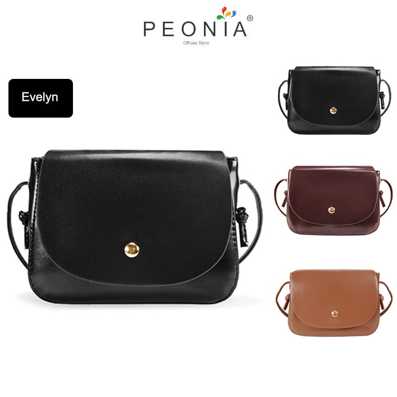 Tas Slempang Peonia PNA Evelyn Tas Korea Wanita Import